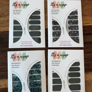 It’s a wrap nail polish strips 4 pack new